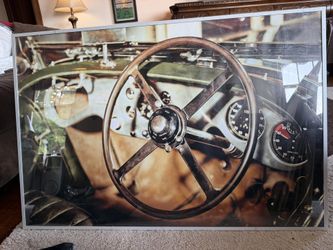 Large Vintage Classic Car Dashboard