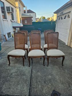 6 caneback chairs