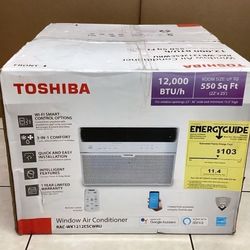 Toshiba 12,000 BTU 115V Window Air Conditioner with Wi-Fi & Remote, White