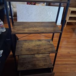 Tall Shelf Metal And Laminated