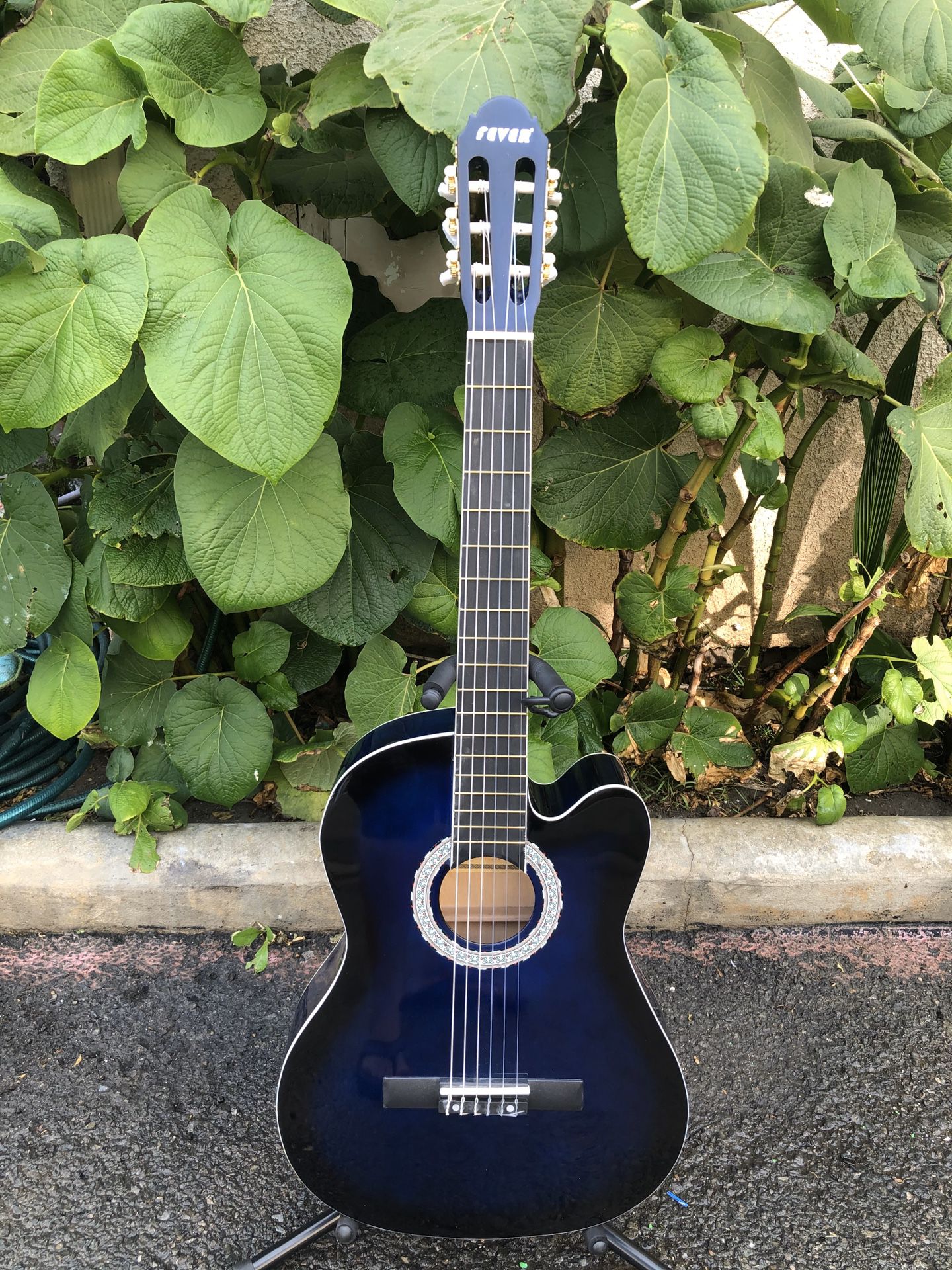 Fever classic acoustic guitar with nylon strings