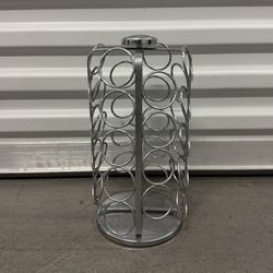 Keurig K-Cup 36 Coffee Tea Pod Chrome Spinning Round Carousel Holder