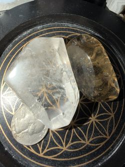 clear quartz and citrine 