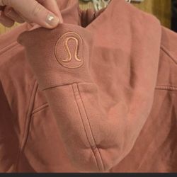 Lululemon Pink Half Zip Scuba Hoodie Size 6