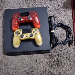 PS4 Slim 1TB With 2 Controllers