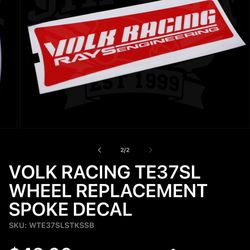 Volk Racing Stickers 