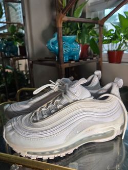 Nike Air Max 97 Triple White-  7 women/5.5 kids