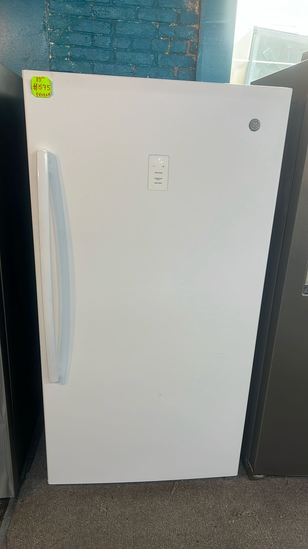 33”in Wide 64” Height GE Freezer 2 Weeks Use Like New