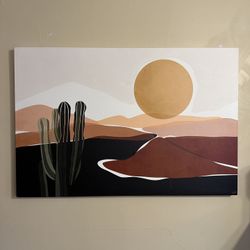 Desert Landscape Canvas Print