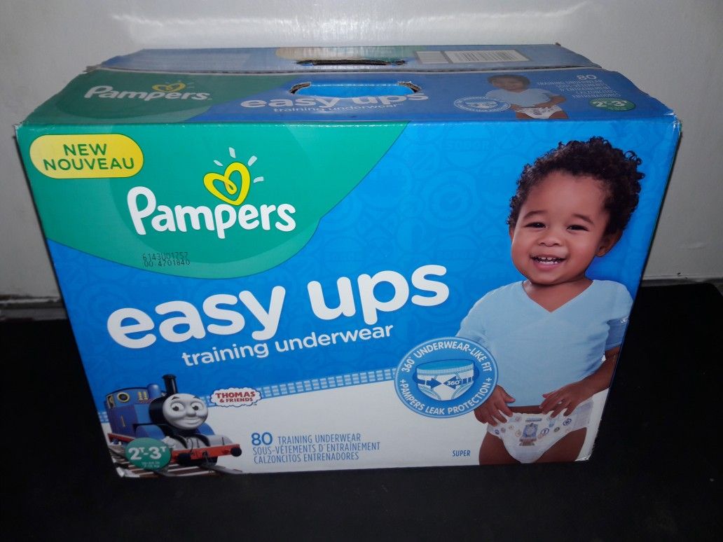 Pampers Easy Ups Boys 2t-3t (80 count) Bundle: 2 boxes (160 count) for $40