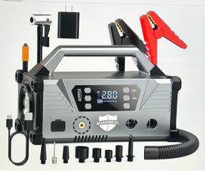 SHARMEAL 9000A Jump Starter with Air Compressor