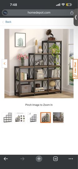 9 cube L shape ladder bookshelf