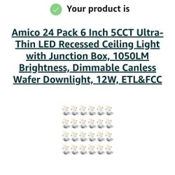 6-inch 5-in-1 LED recessed lights Amico