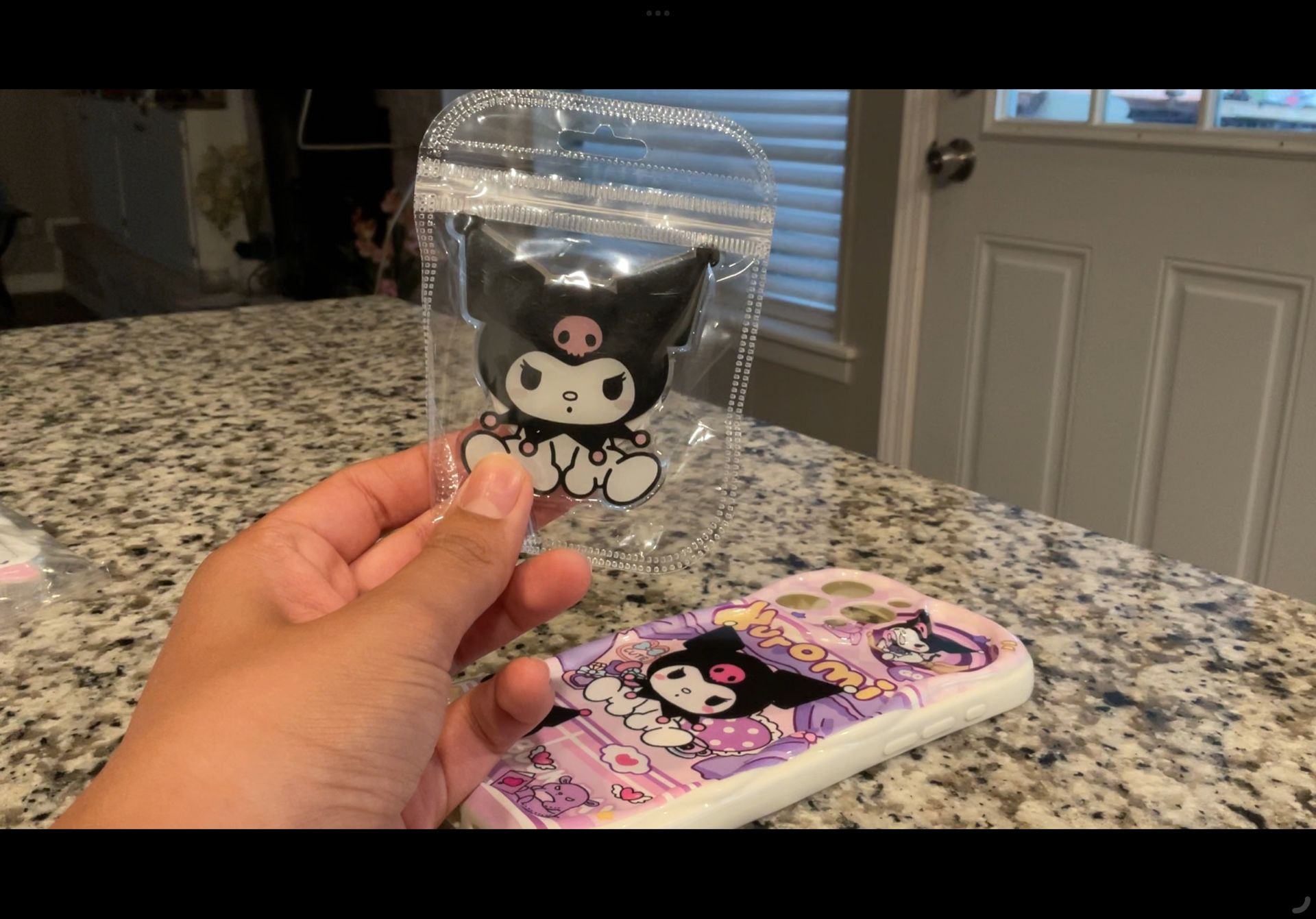 Kuromi Phone Case W Popsocket 