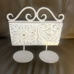 Shabby chic candle holder