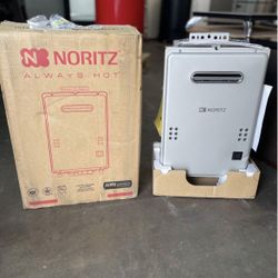 New in Box Noritz Tankless Water Heater NR501-OD-NG Silver Edition