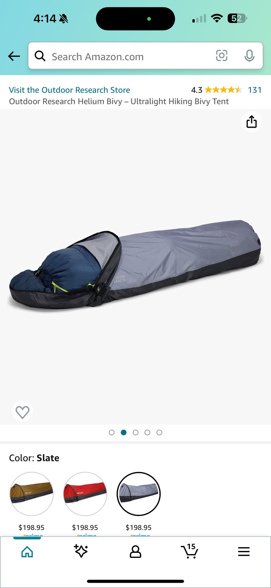 Outdoor Research Helium Bivy Tent