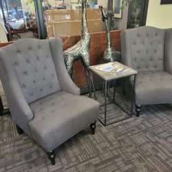 Danni-Lee Upholstered Wingback Chairs