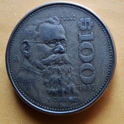 1985 Mexico 100 Pesos Coin