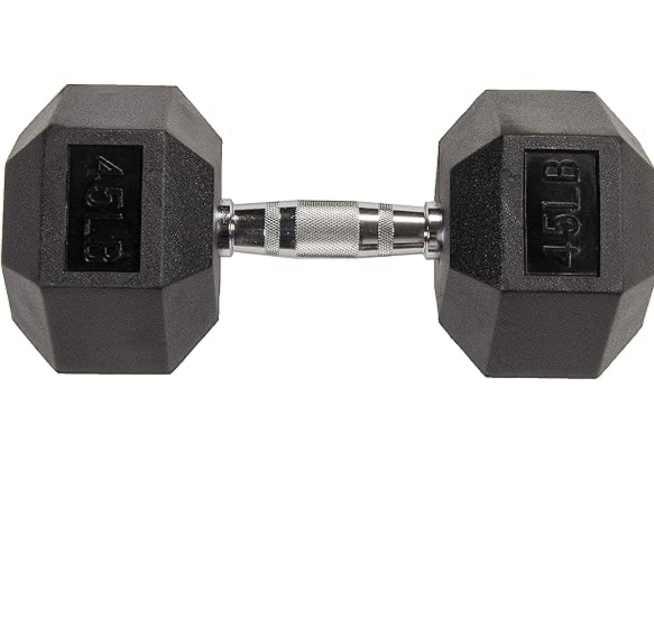 Fitvids Rubber Hex Dumbbell 45lbs set  