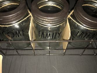 RAE DUNN Thanksgiving/holiday mason jar set