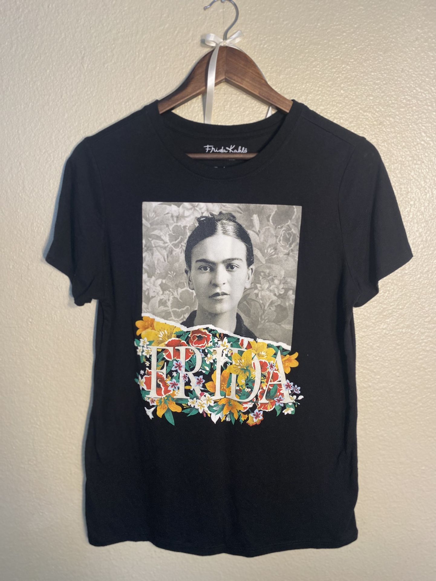 Target, Black/Floral Print Frida Kahlo T-Shirt