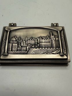 silver-plated business card holder or jewelry box