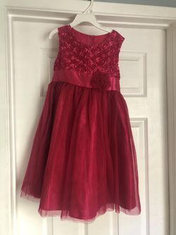 Girls size 6 Hot pink formal dress