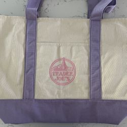 Trader Joes Large “lavender” Tote Bag 