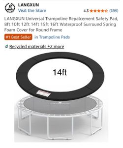 Trampoline replacement safety pad