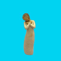 Vintage Willow Tree "Healing Grace" Figurine by Susan Lordi - Hand-Painted Sculpture - Sympathy Gift - Collectible 8”
