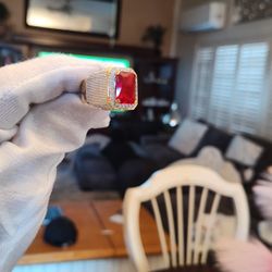 Ring Silver Baño De 14. K 