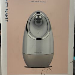 Vanity Planet Aira Ionic Facial Steamer (Beige) - Pore Cleaner That Detoxifies, Cleanses and Moisturizes - Adjustable Nozzle, Water Tank with 3 Essent
