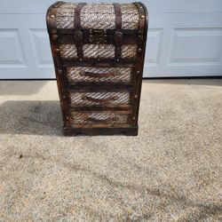 Wooden Storage Chest with 3 Drawers (Rare Find)