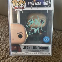 Autographed Funko POP! Star Trek: Jean-Luc Picard | Signed by Gavin Smith