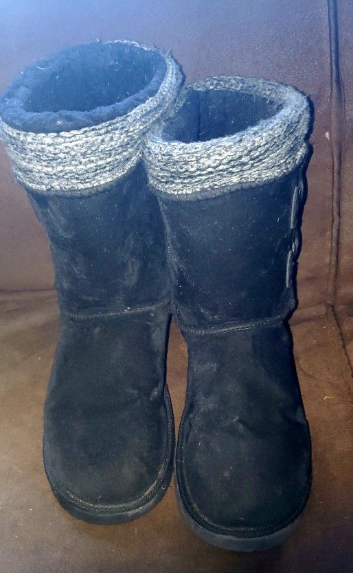 Muk Luk Black Boots Size 10