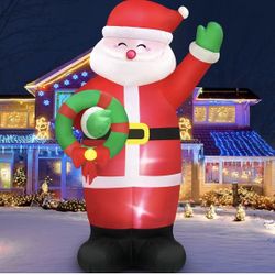 8FT Outdoor Christmas Santa Claus Inflatable Yard Decoration - BRAND NEW STILL IN BOX