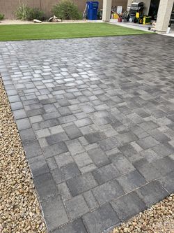 Pavers turf travertine sod concrete