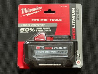 Milwaukee High Output XC6.0 Batteries