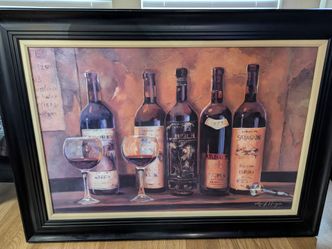 Marilyn Hageman Cedar Reds framed canvas print 44 x 32 total size
