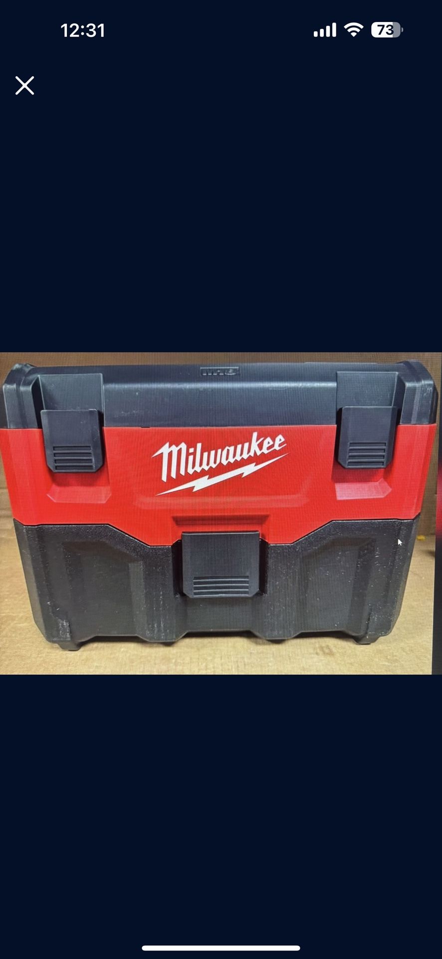 Milwaukee 0880-20 18V Cordless Lithium-ion 2 Gallon Wet/Dry Vacuum (bare Tool)