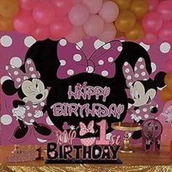 Minnie Mouse Party Backdrop