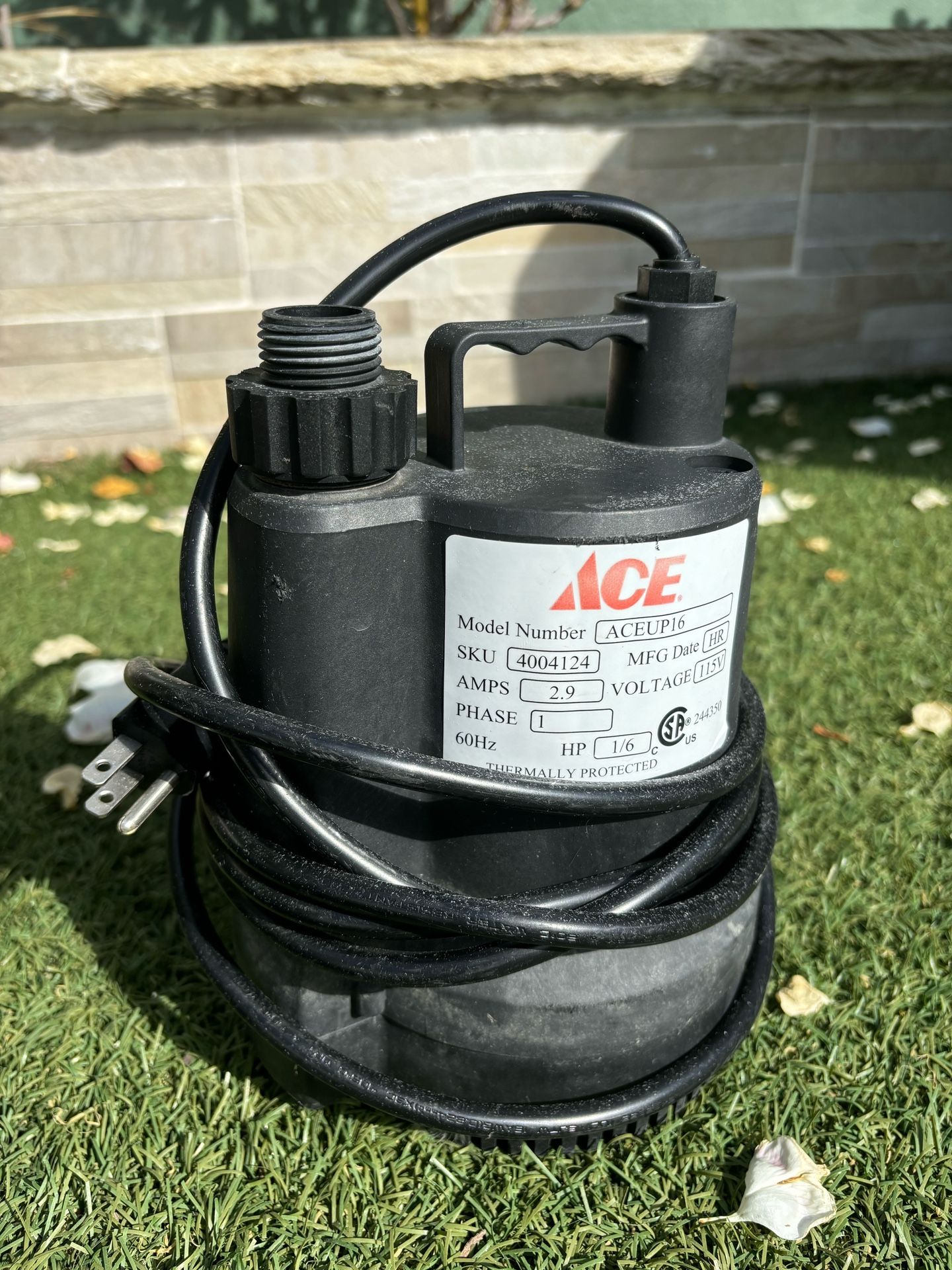 Utility Pump/Sump Pump