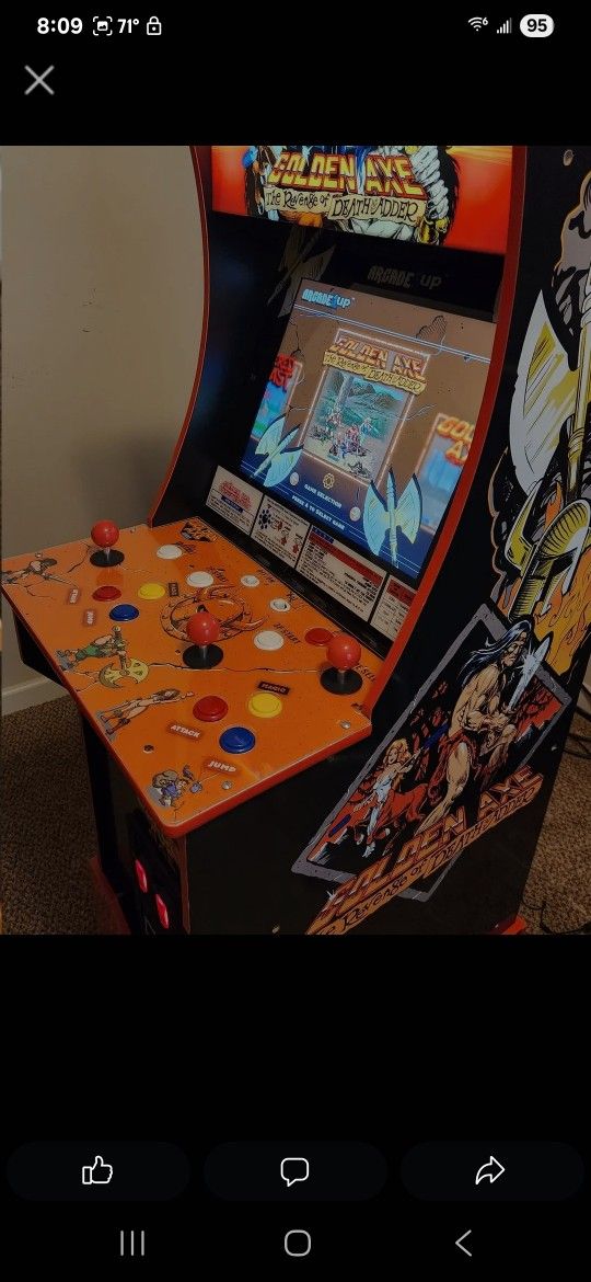 Arcade1up Golden Axe 3/4 Arcade