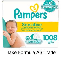Pampers Wipes - Sensitive 1008 Count