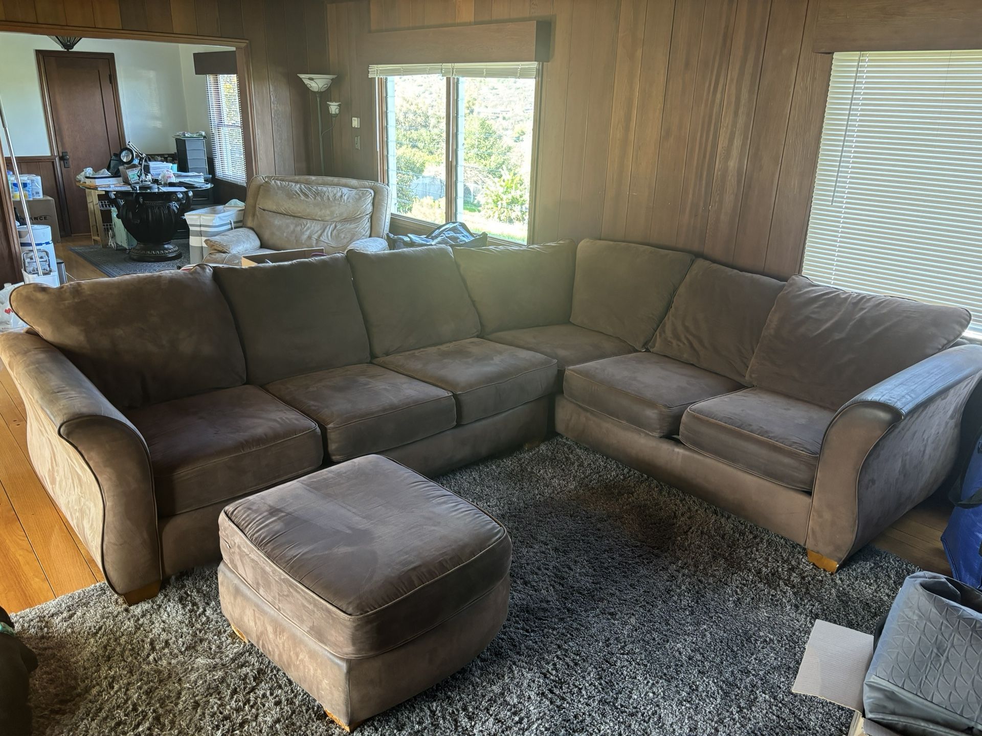 Sectional Couches And ottoman 