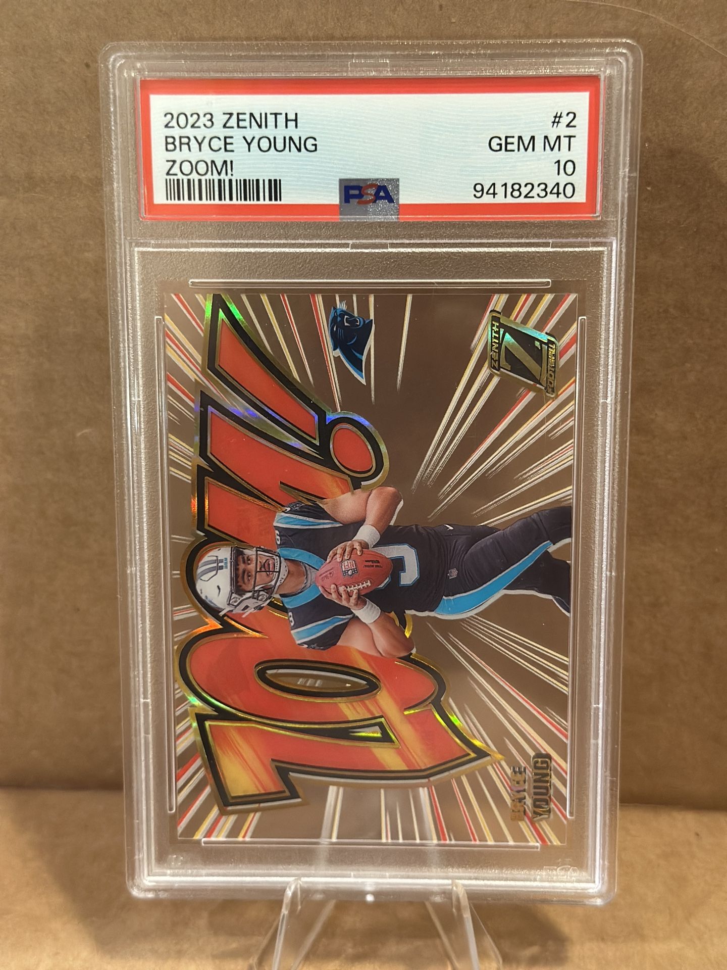 2023 Zenith Bryce Young Zoom! RC Gem Mint PSA 10