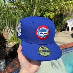 Exclusive SOLD OUT Chicago Cubs 59fifty New Era Fitted Blue Hat with Baby Blue UV Hat Club side patch   •SOLD OUT EXCLUSIVE LIMITED RELEASE  •