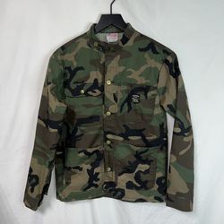 The Pointer Brand Woodland Camo Chore Coat Mens XS Green Made In USA Military