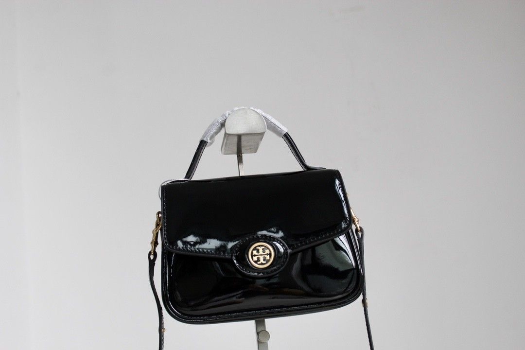 Brand new Tory Burch new patent leather motorcycle bag